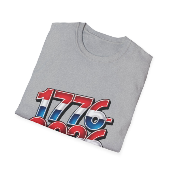 4219601670547019404_2048.webp T-Shirt — 1776 to 2026 Patriotic Flag Numbers Tee