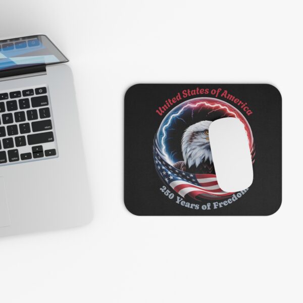 Patriotic Eagle Mouse Pad - "United States of America 250 Years of Freedom"