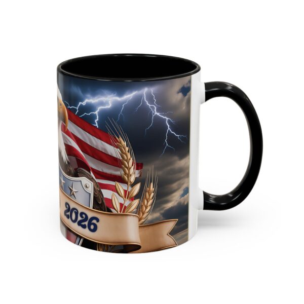 7497114720557192847_2048.jpeg Patriotic Eagle Coffee Mug – 1776–2026 American Flag Accent Mug