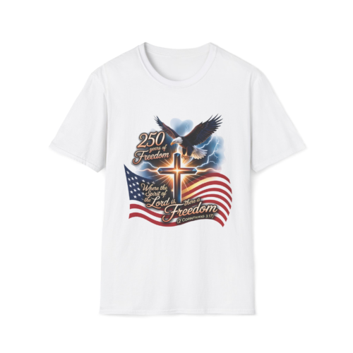 Faith & Freedom Tee: Patriotic Eagle & Cross