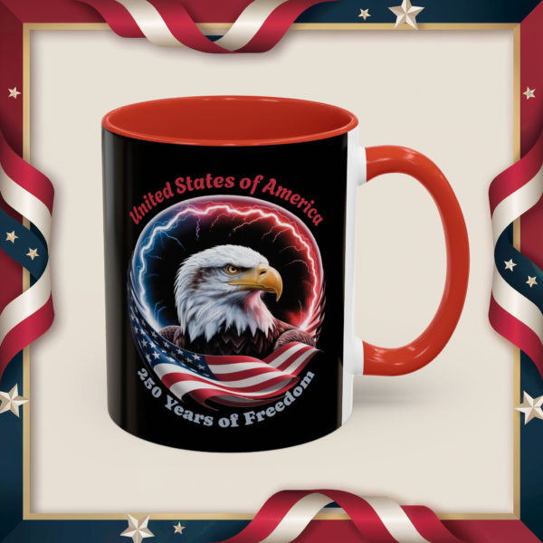 898388370487170543_2048_custom-1.webp Patriotic Eagle Coffee Mug – "United States of America 250 Years of Freedom" (11/15oz)