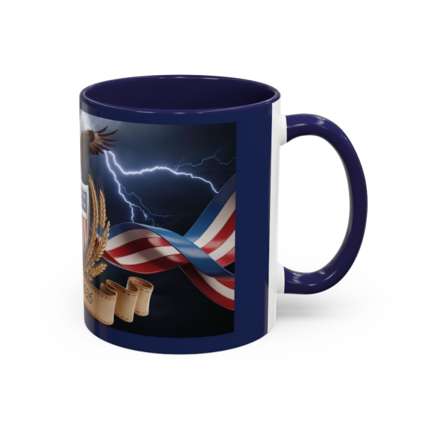9453889042013152884_2048.webp Patriotic Eagle Coffee Mug ~ 1776-2026 American Flag Shield Accent Mug