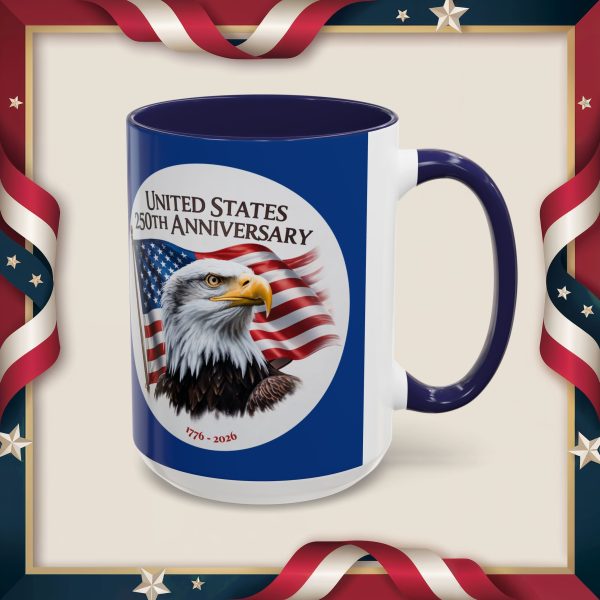 4256517703355048651_2048_custom.jpeg United States 250th Anniversary Coffee Accent Mug - Celebratory Eagle Design