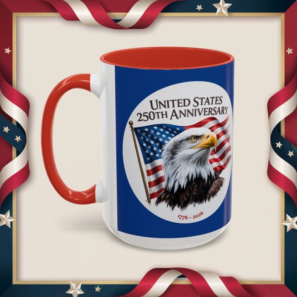 8288902420433929371_2048_custom.jpeg United States 250th Anniversary Coffee Accent Mug - Celebratory Eagle Design